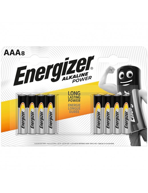 E300127806 Energizer Alkaline Power 8 Batterie AAA Ministilo LR03 1.5V