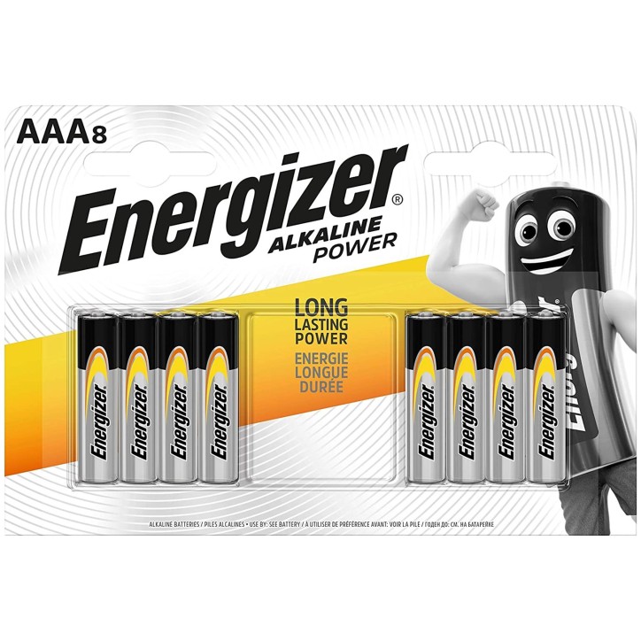 E300127806 Energizer Alkaline Power 8 Batterie AAA Ministilo LR03 1.5V