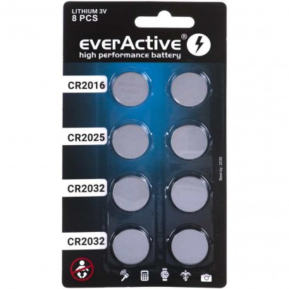 CR2016/25/32-EVER CR2016/25/32-EVER Everactive 8 Batterie Tampone Al Litio CR 2016 2025 2032 3V Features XBT