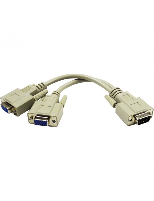 VGA-FF LinQ Adattatore Sdoppiatore VGA Maschio a 2 VGA Femmina