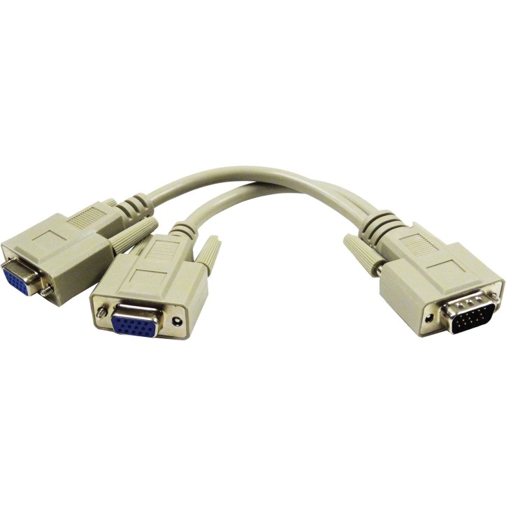 VGA-FF LinQ Adattatore Sdoppiatore VGA Maschio a 2 VGA Femmina