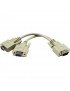 VGA-FF LinQ Adattatore Sdoppiatore VGA Maschio a 2 VGA Femmina
