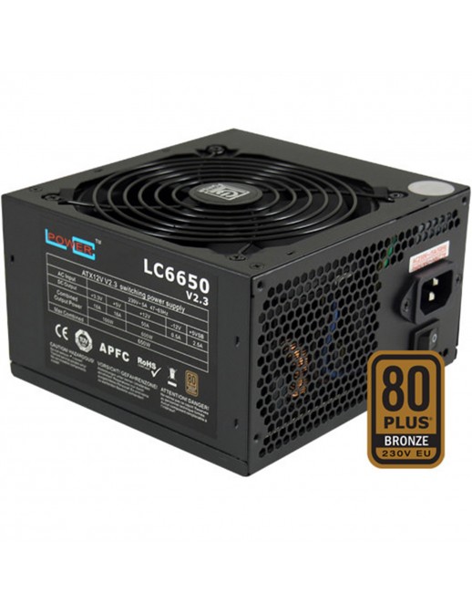 LC6650 LC-Power Alimentatore ATX 650W 80 Plus Bronze Super Silent LC6650