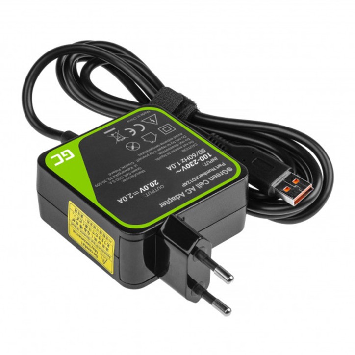 AD124P Alimentatore Compatibile Per Notebook Lenovo 40W 20V 2A / Lenovo Plug USB