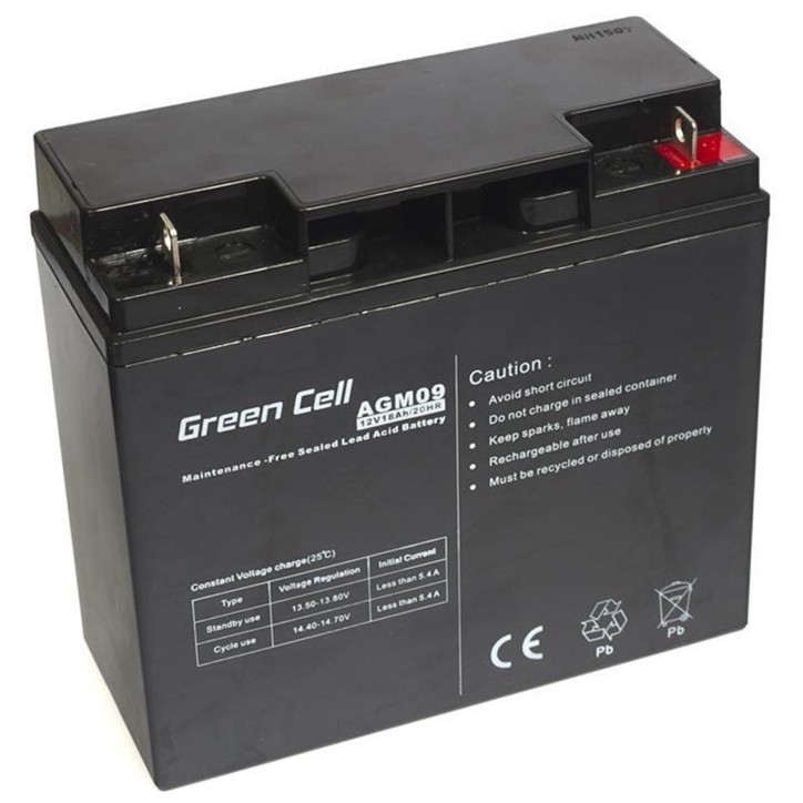 AGM09 Batteria Al Piombo 12V 18Ah