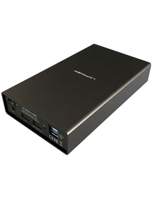 LC-35U3-C-HUB LC-Power Box Esterno Per Hard Disk 3.5" SATA USB 3.2 Type C LC-35U3-C-HUB