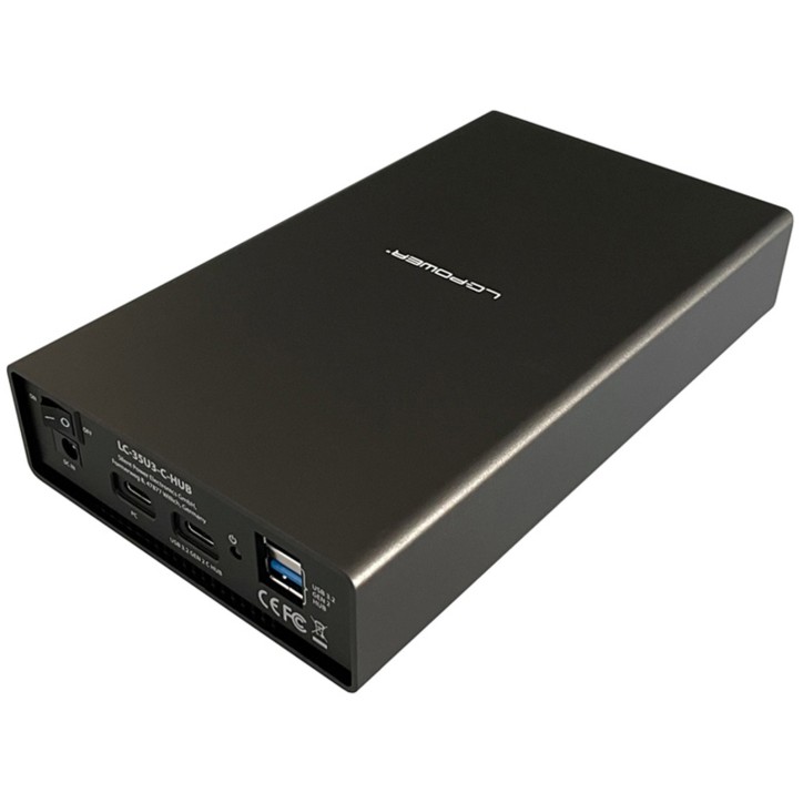 LC-35U3-C-HUB LC-Power Box Esterno Per Hard Disk 3.5" SATA USB 3.2 Type C LC-35U3-C-HUB
