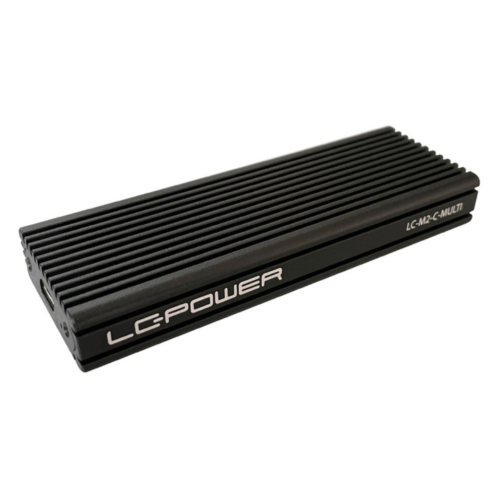 LC-M2-C-MULTI LC-Power Box Esterno Per SSD M.2 NVMe e SATA USB Type C Gen 2x1 LC-M2-C-MULTI