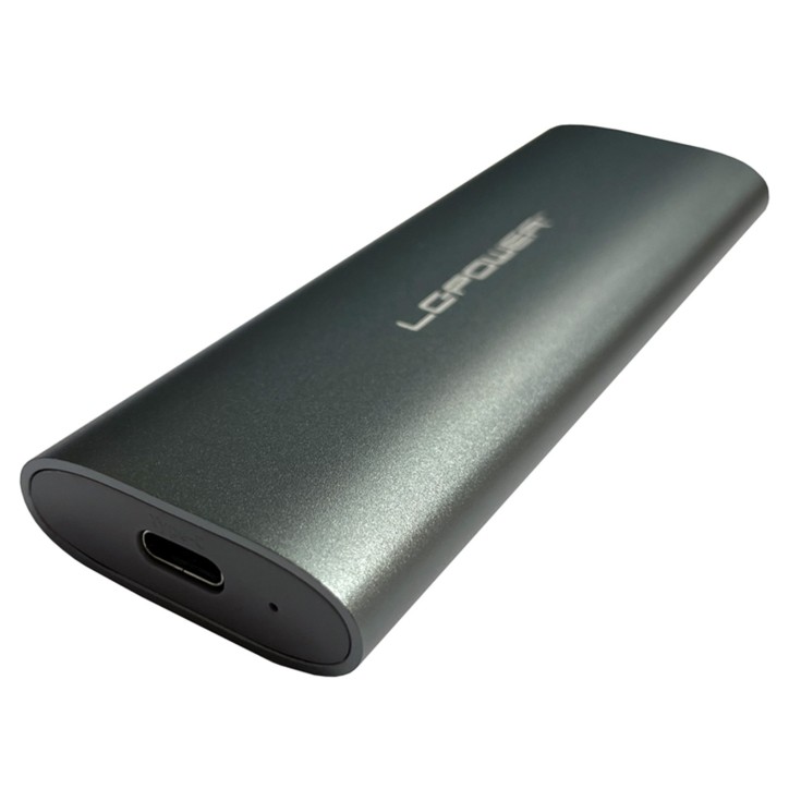 LC-M2-C-MULTI-2 LC-Power Box Esterno Per SSD M.2 NVMe e SATA USB Type C Gen 2x1 LC-M2-C-MULTI-2