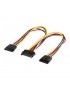 2SATA-ALIM Cavo Alimentazione Sdoppiatore da 1 Sata Maschio a 2 Sata Femmina