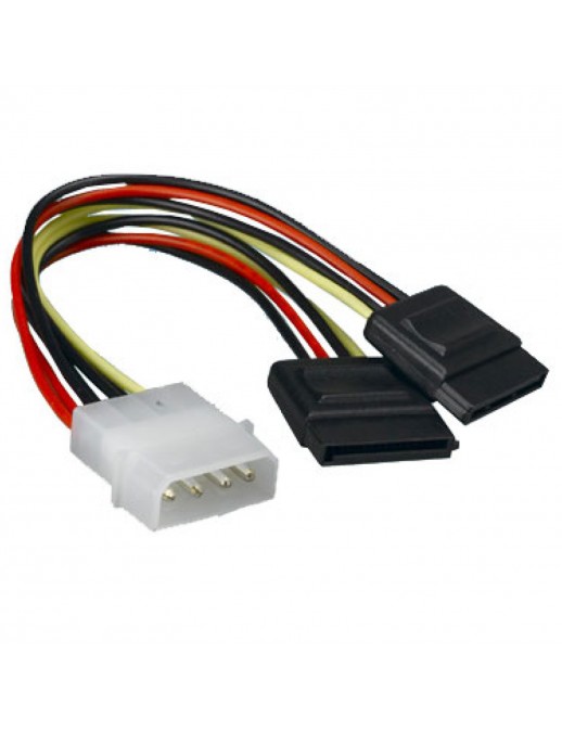 MOLEX-TO-SATA Cavo Alimentazione Sdoppiatore da Molex IDE a 2 SATA