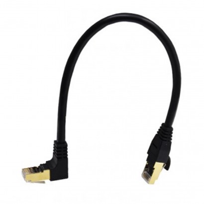 LinQ Cavo Di Rete RJ45 Curvo Angolo 270° CAT 7E 30 Centimetri