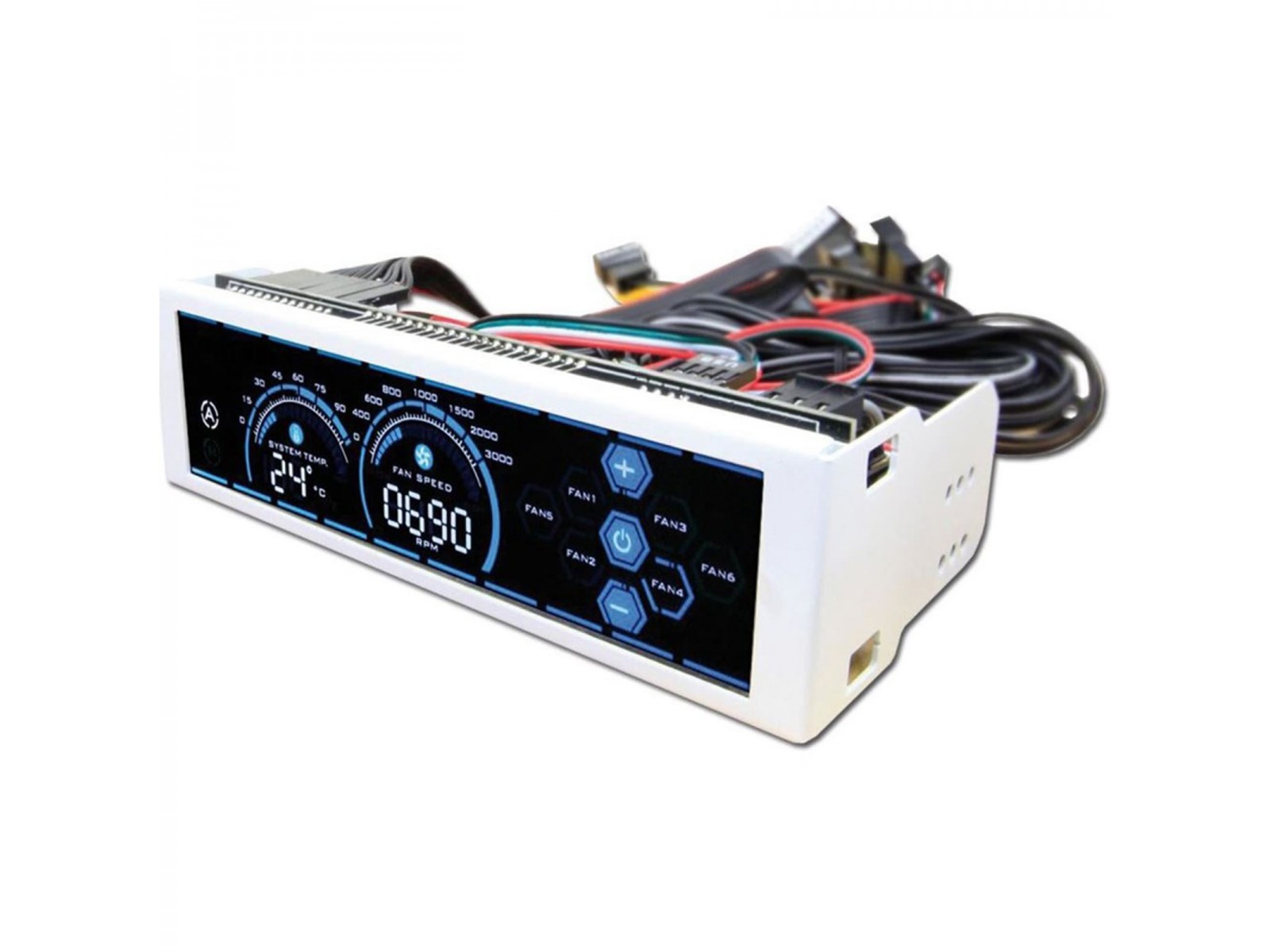 AR-FC1W Controller Ventole Touchscreen Blu LED 5,25" Bianco LC-Power AR-FC1W AR-FC1W Controller Ventole Touchscreen Blu LED 5,25" Bianco LC-Power AR-FC1W