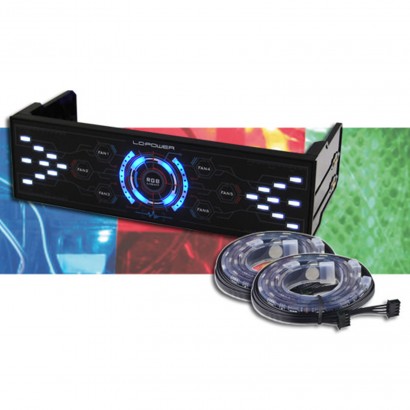 LC-CFC-LED LC-CFC-LED Controller Ventole Touchscreen LED 5,25" Nero + 2 Strisce LED LC-Power LC-CFC-LED Features XBT