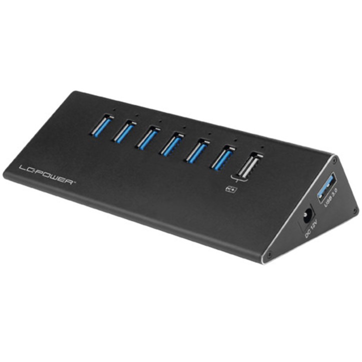 LC-HUB-ALU-2B-7 LC-Power Docking Station HUB USB 3.0 LC-HUB-ALU-2B-7