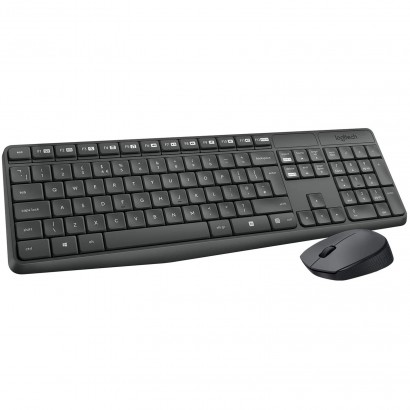 920-007913 Kit Tastiera Mouse Wireless Logitech MK235 Nero Layout Italiano