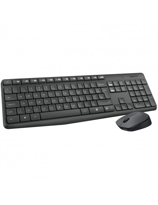 920-007913 Kit Tastiera Mouse Wireless Logitech MK235 Nero Layout Italiano