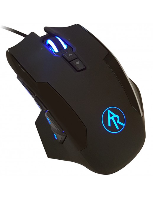 AR-M1 LC-Power Mouse USB Gaming Nero LED RGB 12 Tasti Programmabili AR-M1