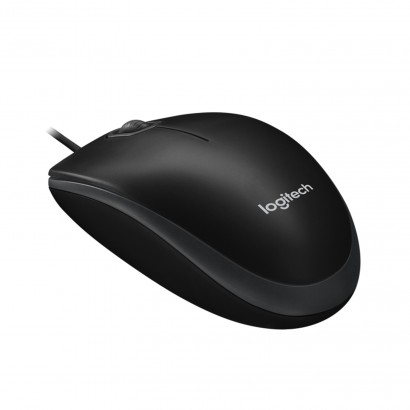 Mouse USB Logitech B100 3 Pulsanti Nero 1,8 Metri