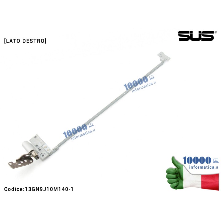 Cerniera Hinge ASUS N56 N56V N56VM N56VZ N56VJ N56JR G56JR N56VV [LATO DESTRO] 13N0-M3M0402