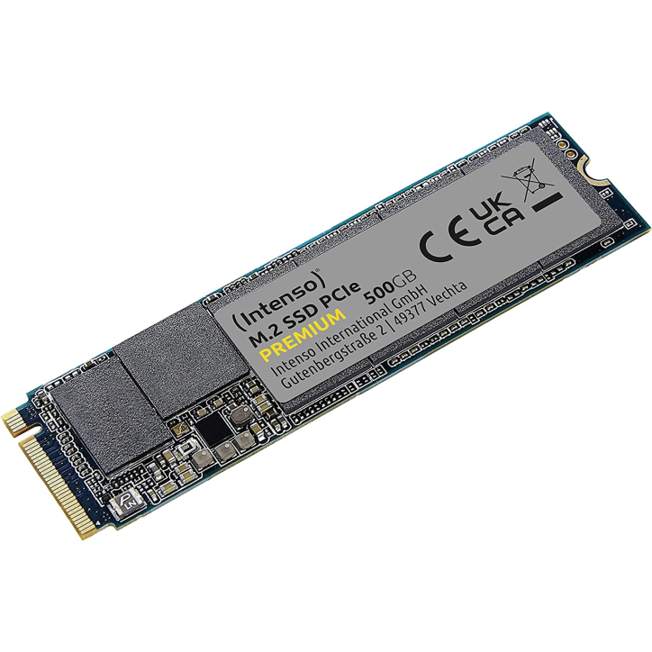 3835450 Intenso SSD 500GB Premium M.2 NVMe PCIe Gen 3.0 3835450