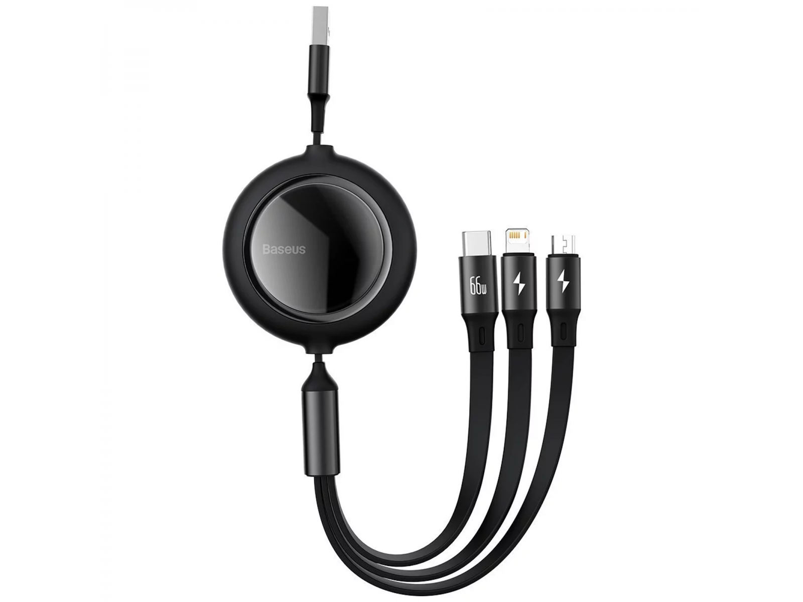 CAMLC-MJ01 Baseus CAMLC-MJ01 Cavo USB Retrattile 3 in 1 USB Type-C Lightning micro USB 66W 1,2 metri CAMLC-MJ01 Baseus CAMLC-MJ01 Cavo USB Retrattile 3 in 1 USB Type-C Lightning micro USB 66W 1,2 metri
