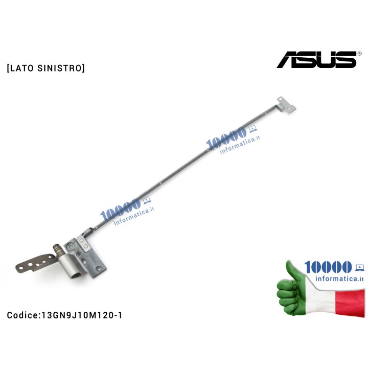 Cerniera Hinge ASUS N56 N56V N56VM N56VZ N56VJ N56JR G56JR N56VV [LATO SINISTRO] 13N0-M3M0502