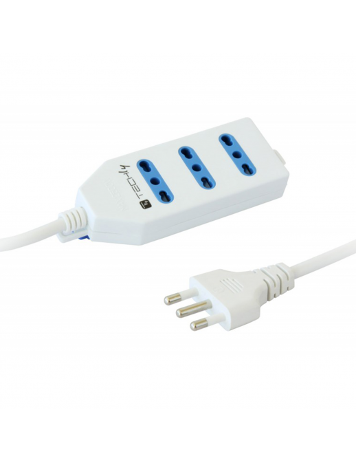 Techly IUPS-PCP-413 Ciabatta Elettrica Multipresa 3 Prese
