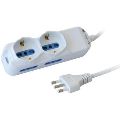 IUPS-PCP-4I2S IUPS-PCP-4I2S Techly IUPS-PCP-4I2S Ciabatta Elettrica Multipresa 4 Prese Features XBT