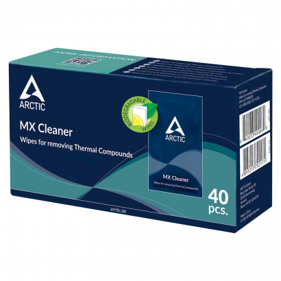 ARCTIC MX Cleaner Salviettine Detergenti per Pulizia Pasta Termica (Pacco da 40 Salviettine)