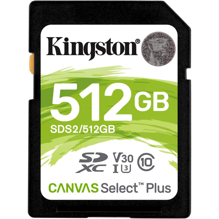 Memoria SD 512GB Kingston Canvas Select Plus UHS-I Classe 10