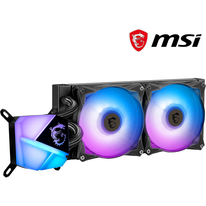 306-7ZW2R21-813 Dissipatore CPU A Liquido AIO A-RGB 2 Ventole 14 cm MSI MAG Coreliquid C280