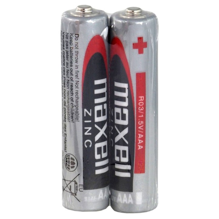 2PZ-AAA-MAXELL Maxell 2 Batterie AAA Ministilo R03 1.5V 2PZ-AAA-MAXELL Maxell 2 Batterie AAA Ministilo R03 1.5V