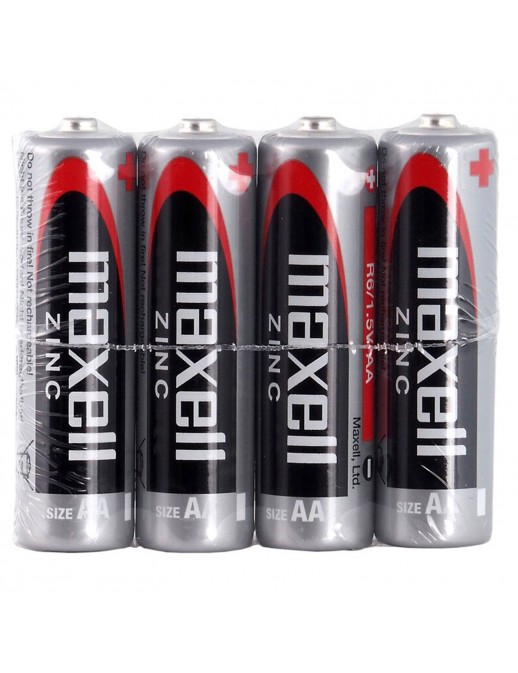 4PZ-AA-MAXELL Maxell 4 Batterie AA Stilo R6 1.5V