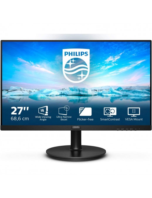 271V8LA/00 Monitor 27" Philips 271V8LA LED Full HD 16:9 VA HDMI VGA 75 Hz Speaker Vesa