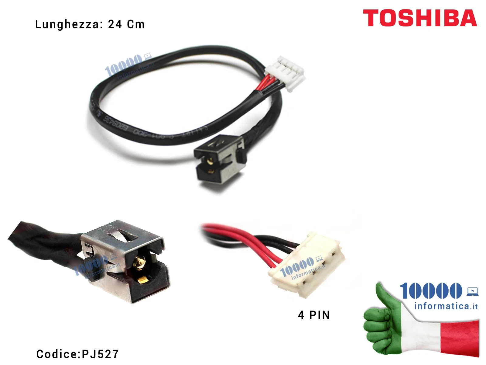 PJ527 Connettore di Alimentazione DC Power Jack PJ527 TOSHIBA C80 C850D C870 C870D C875 C875D L850 L850D L875D H000037850 [23... PJ527 Connettore di Alimentazione DC Power Jack PJ527 TOSHIBA C80 C850D C870 C870D C875 C875D L850 L850D L875D H000037850 [23...