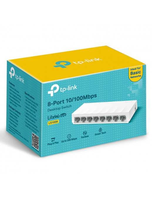 LS1008 Switch Ethernet 8 Porte RJ45 10/100 Mbps TP-Link LS1008