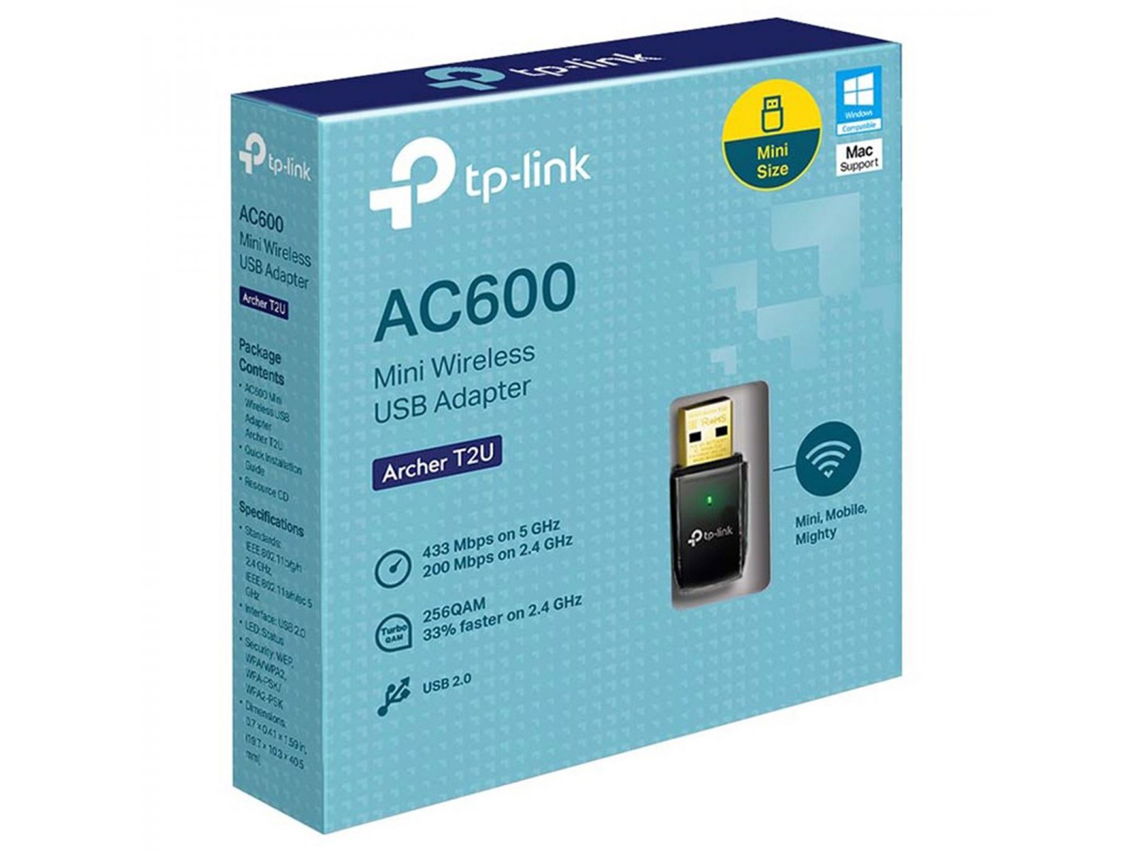 ARCHERT2U Adattatore USB Wireless TP-Link Archer T2U Dual-Band 2.4GHz & 5GHz ARCHERT2U Adattatore USB Wireless TP-Link Archer T2U Dual-Band 2.4GHz & 5GHz