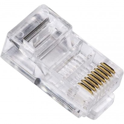 10 Connettori Plug Per RJ45 CAT5 8 Pin