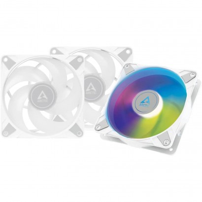 ARCTIC P12 PWM PST A-RGB (3 Pezzi) 3 Ventole 12 Cm Bianche Led A-RGB