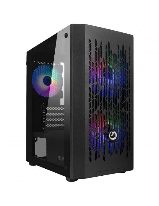 CS0322PW-R24K537 Nuwo Blitz R24 Case Micro-ATX Nero 3 Ventole RGB Rainbow