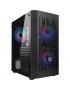 CS0322PW-R24K537 Nuwo Blitz R24 Case Micro-ATX Nero 3 Ventole RGB Rainbow