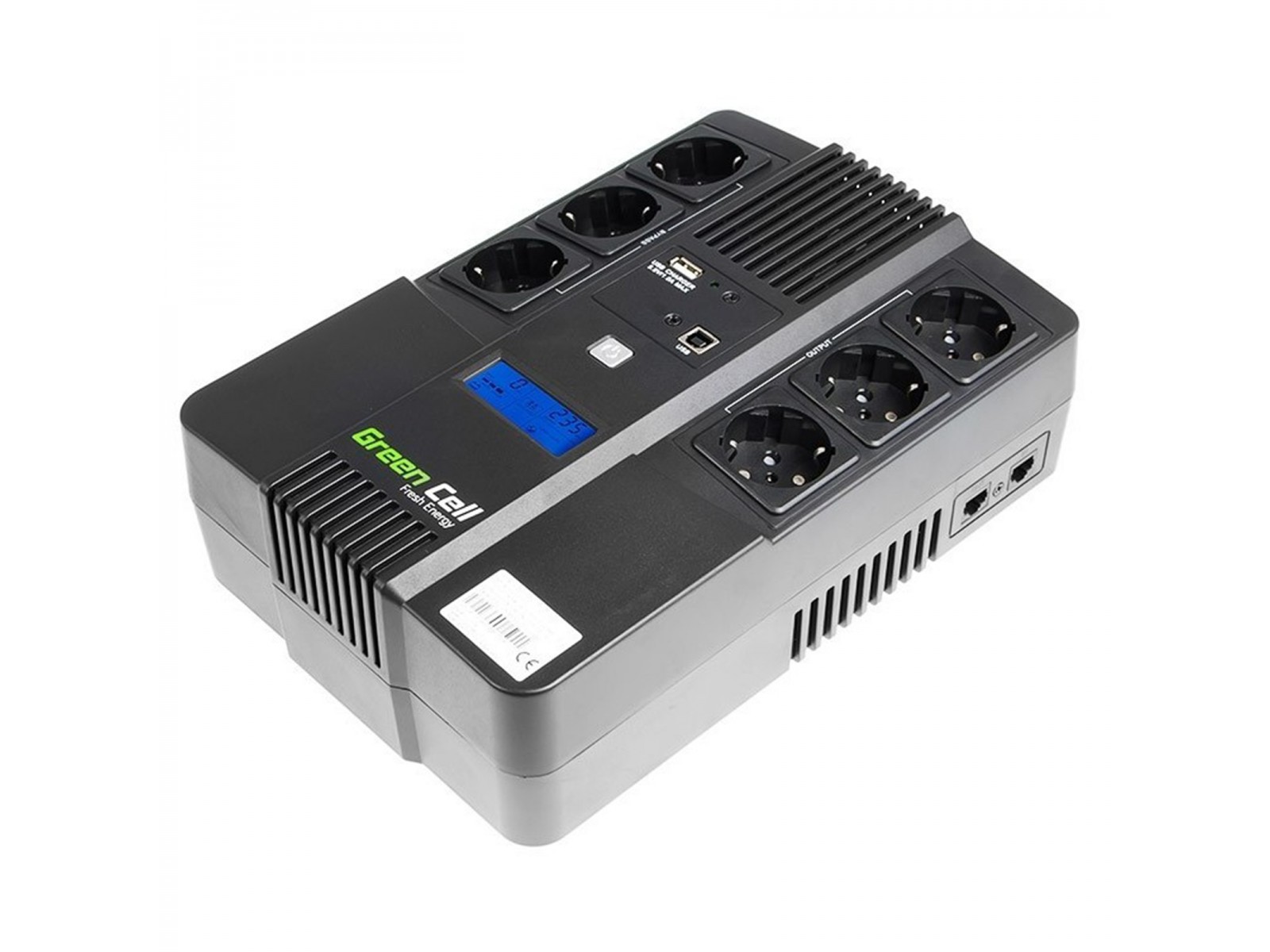 UPS07 Greencell UPS Gruppo Di Continuità 800VA 480W UPS07 UPS07 Greencell UPS Gruppo Di Continuità 800VA 480W UPS07