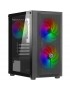 CS0322PW-R26K537 Nuwo Blitz R26 Case Micro-ATX Nero 3 Ventole RGB Rainbow