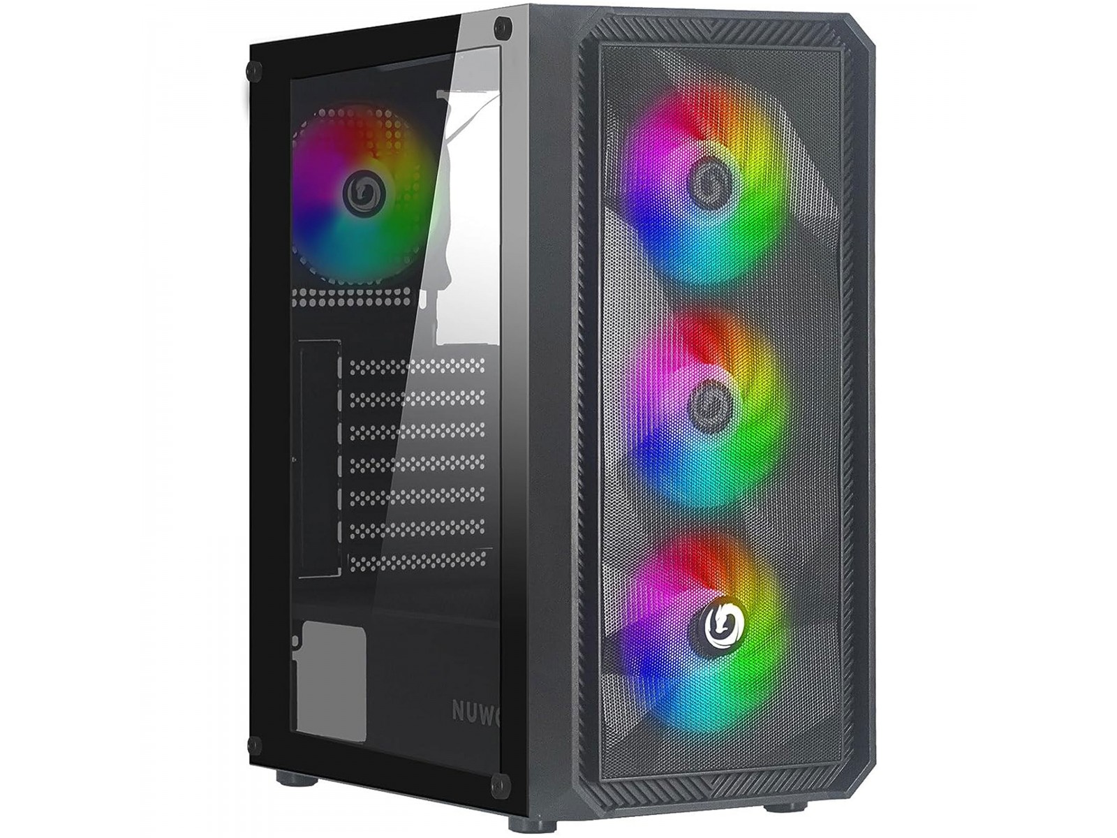 CS0303PW-R602K547 Nuwo Rodan R602 Case ATX Nero 4 Ventole A-RGB CS0303PW-R602K547 Nuwo Rodan R602 Case ATX Nero 4 Ventole A-RGB