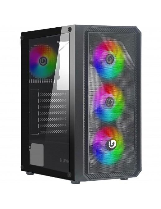 CS0303PW-R602K547 Nuwo Rodan R602 Case ATX Nero 4 Ventole A-RGB