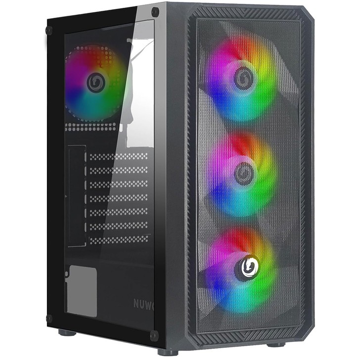 Nuwo Rodan R602 Case ATX Nero 4 Ventole A-RGB