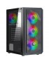 CS0303PW-R602K547 Nuwo Rodan R602 Case ATX Nero 4 Ventole A-RGB