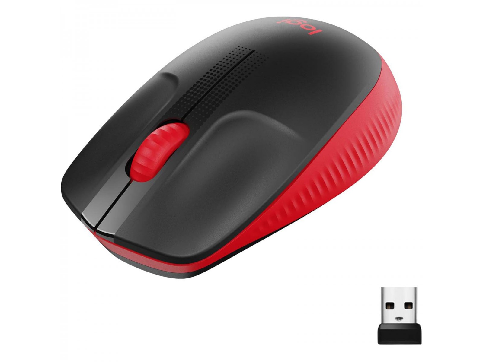 910-005908 Mouse Wireless Logitech M190 Rosso 910-005908 Mouse Wireless Logitech M190 Rosso