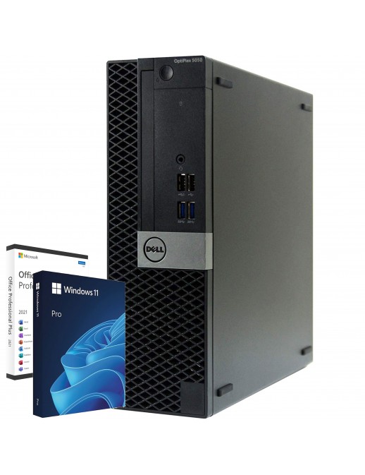 PROD-DELL5050-SFF-I7-W11-OF21 Dell Optiplex 5050 SFF Computer Intel i7-6700 Ram 8GB SSD 240GB Windows 11 Office 2021 (Ricondi...